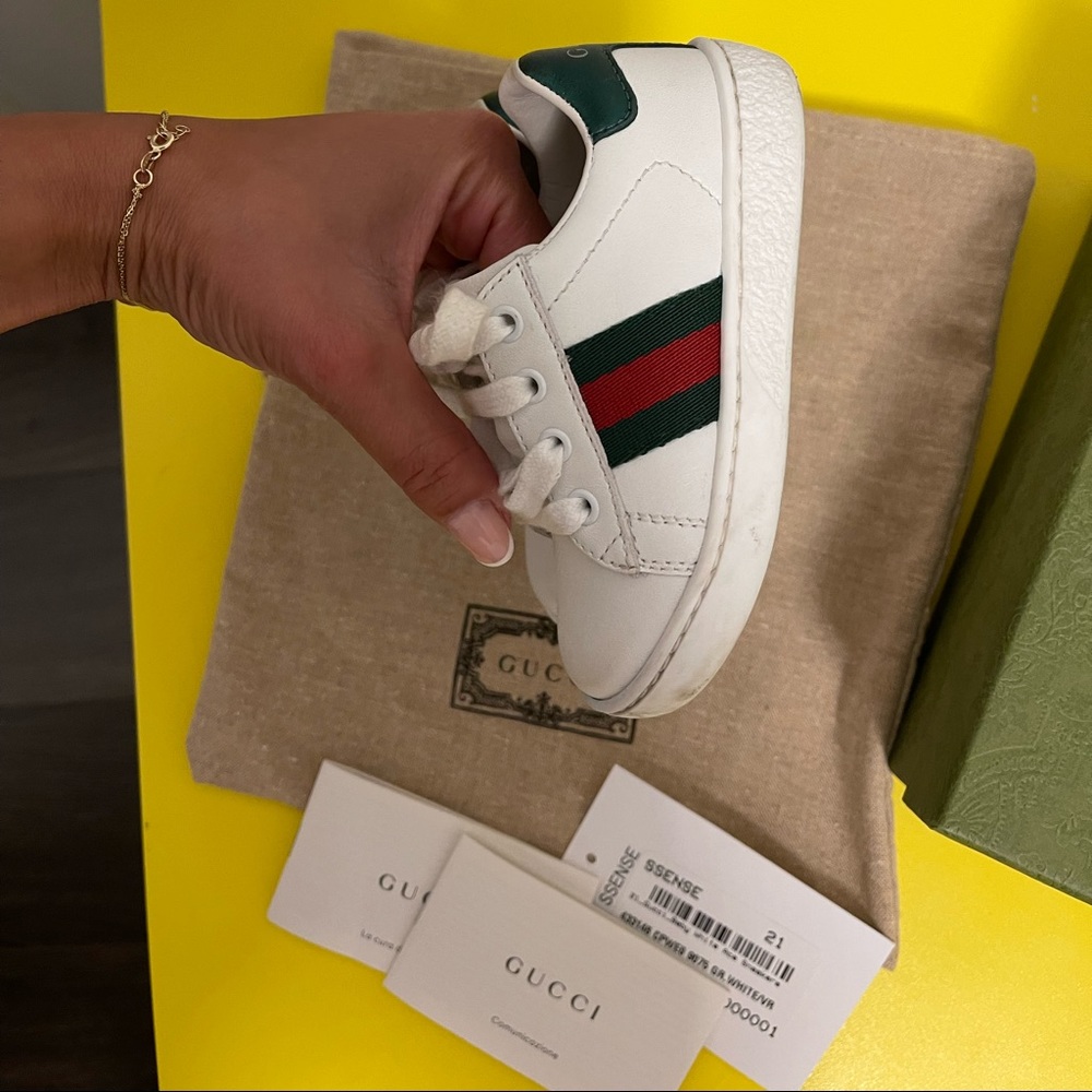 Gucci Kids new ACE lace up sneakers